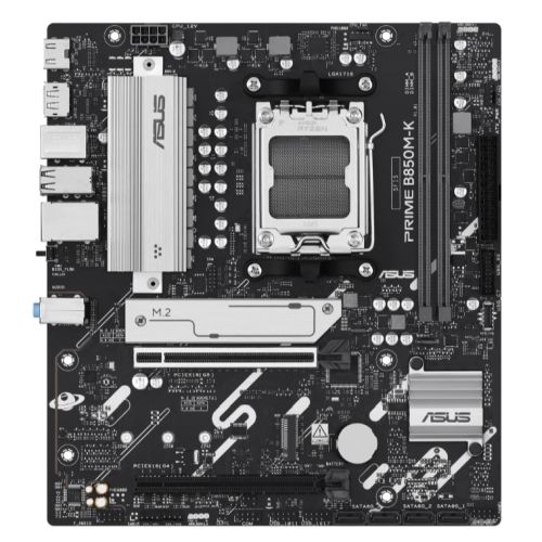 Asus PRIME B850M-K, AMD B850, AM5, Micro ATX, 2 DDR5, HDMI, DP, 2.5G LAN, 2x M.2 Asus PRIME B850M-K, AMD B850, AM5, Micro ATX, 2 DDR5, HDMI, DP, 2.5G LAN, 2x M.2